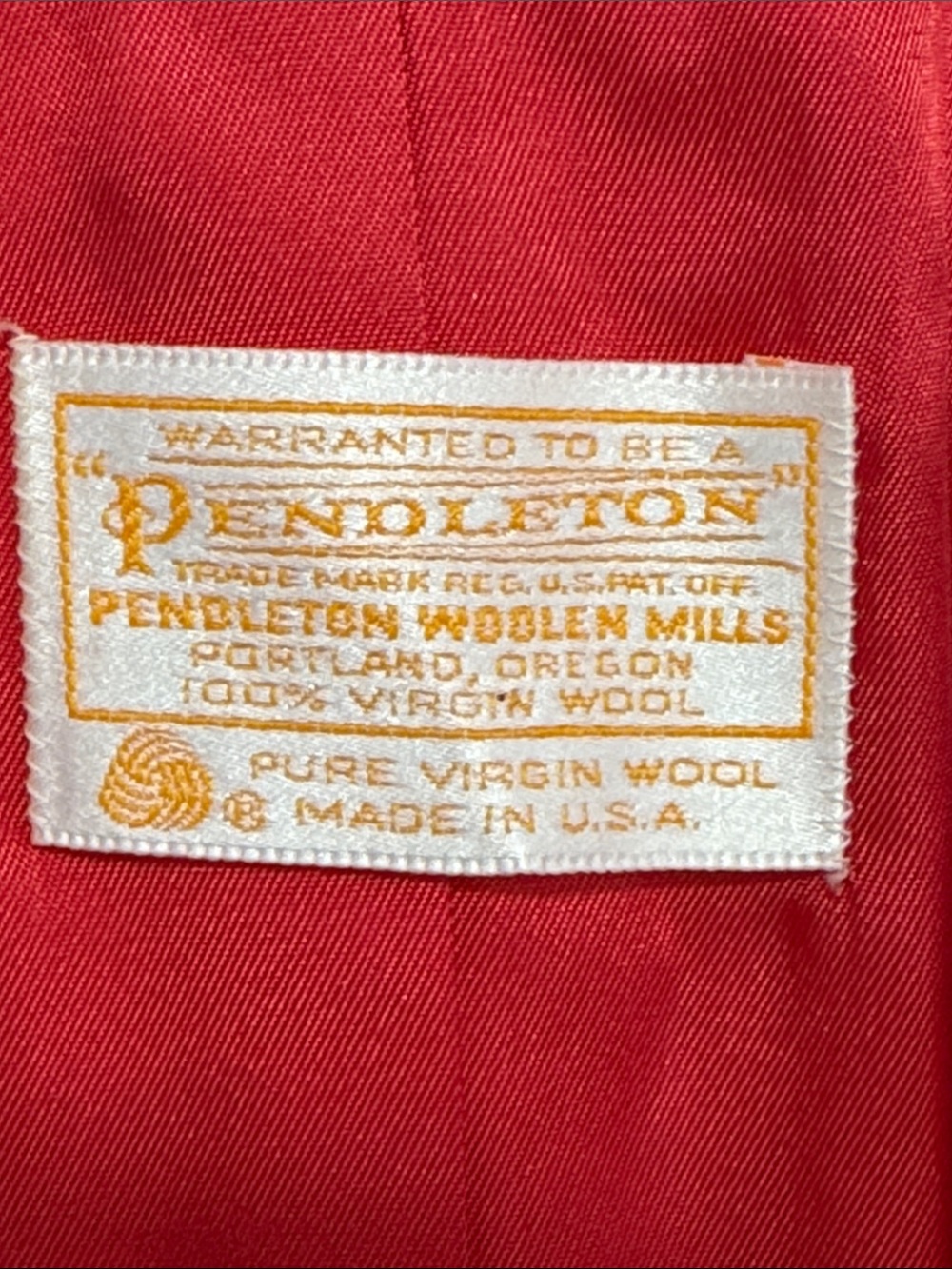 Vintage Pendleton‎ Red 100% Virgin Wool Blazer Jacket USA Made - Picture 3 of 5
